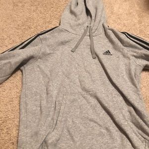 Adidas grey hoodie men’s small used
